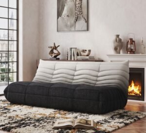 Oversized 3 Seater Couch Bean Bag Chair with Memory Foam