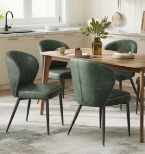 Upholstered Kitchen Dining Chairs Set of 4 – Modern Style